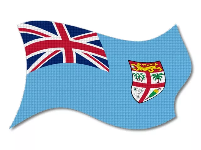 Vlajka Fidži vlající