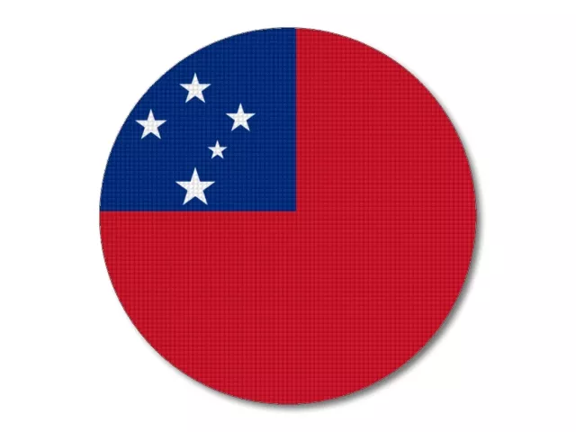 Vlajka Samoy kulatá