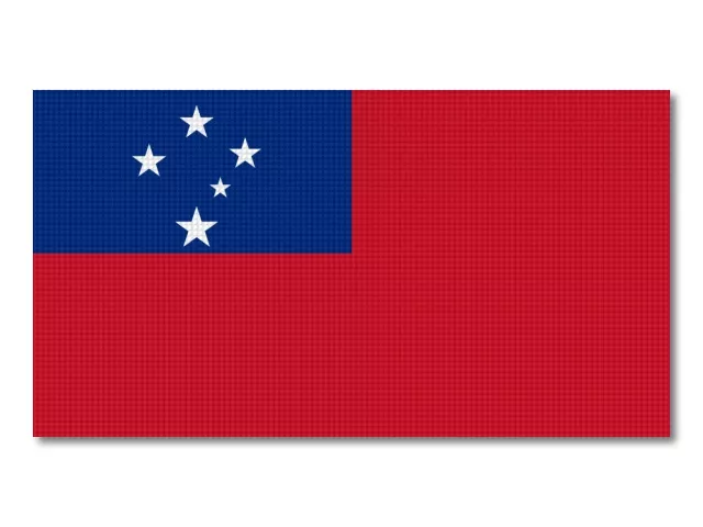 Vlajka Samoy tištěná