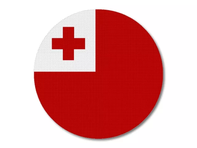  Vlajka Tongo kulatá