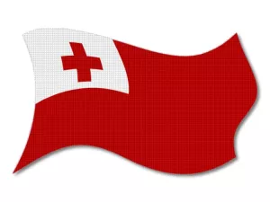 Vlajka Tongo vlající