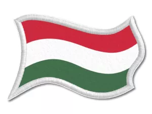  Maďarská vlajka tištěná nášivka