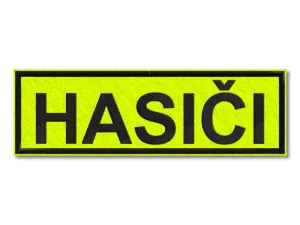 Hasiči neónové pozadí