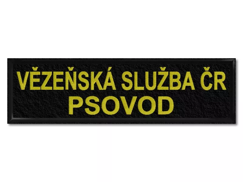 Vězeňská služba Psovod 25 x 7 cm