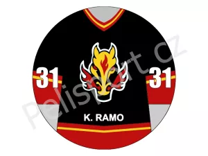 Potisk Calgary Flames Calgary Flames verze 2 tmavá