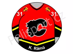 Potisk Calgary Flames Calgary Flames verze 3 červená