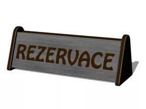 Rezervace stojánek 4 - černý vosk