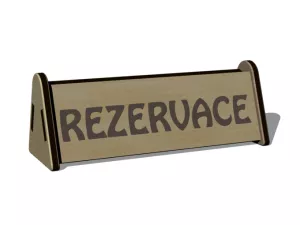 Rezervace stojánek 4 - přední část
