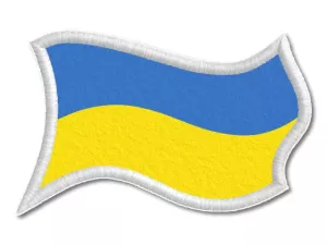 Ukrajinská vlajka tištěná nášivka