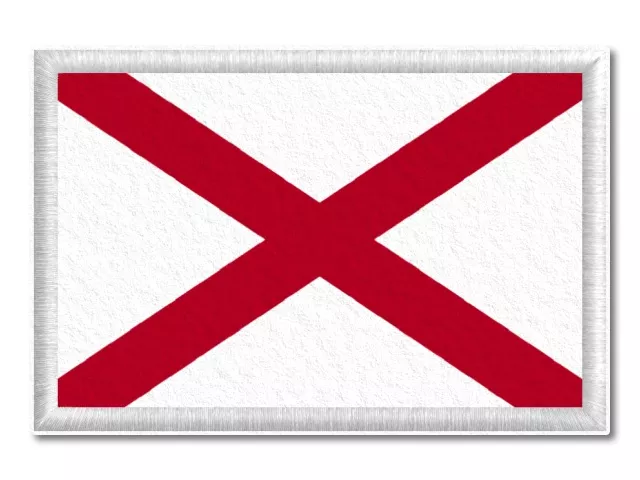 Vlajka Alabamy tištěná nášivka