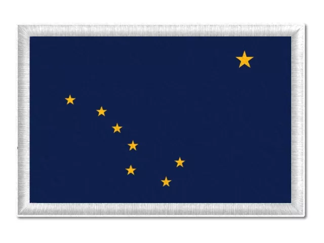 Vlajka Aljašky tištěná nášivka