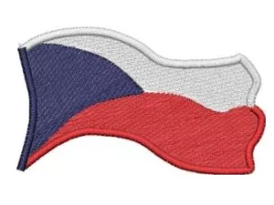 nášivka Česká vlajka vlající