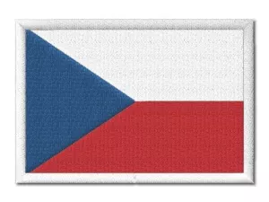 Česká vlajka bílý lem