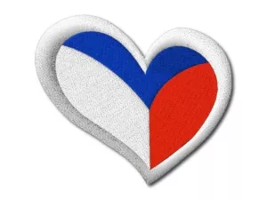 nášivka české srdce malé