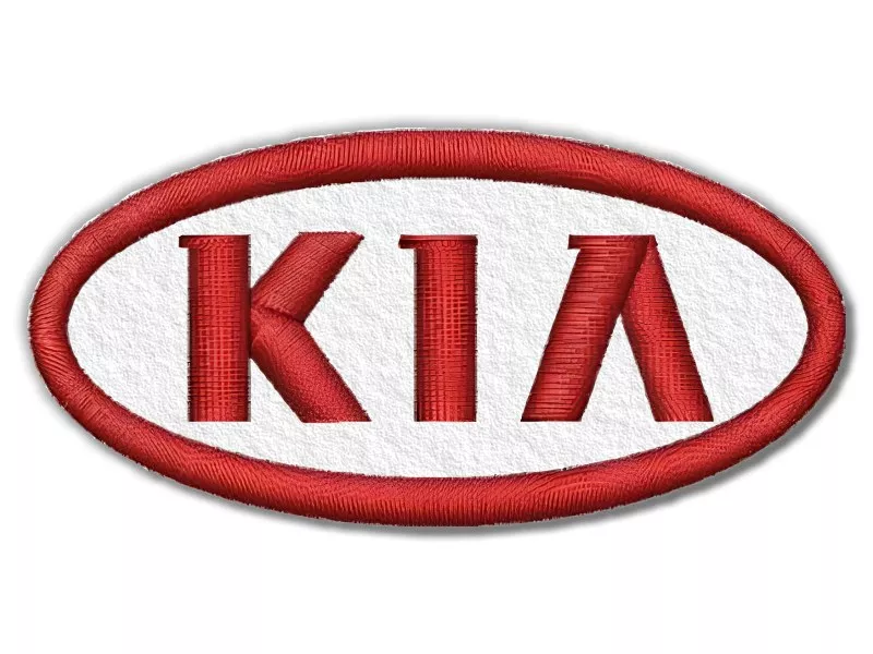  Nášivka KIA bílý podklad