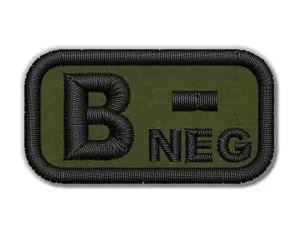  Krevní skupina B neg