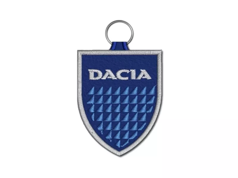 vyšívaná Klíčenka Dacia
