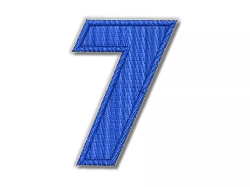 Nášivka čísla 7 modrá