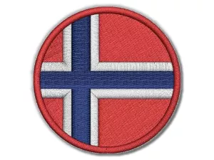 Norská vlajka kulatá