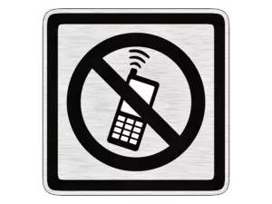 Piktogram zákaz telefonování