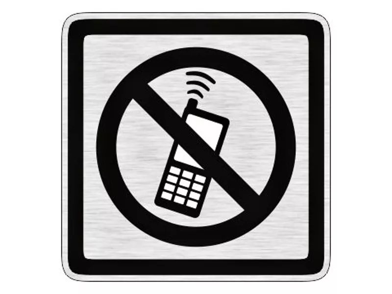 Piktogram zákaz telefonování