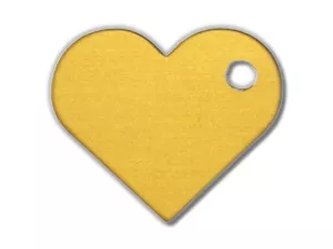 Psí známka Srdíčko zlatá