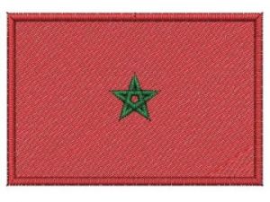 Marocká vlajka | 6 x 4 cm, 7,5 x 5 cm