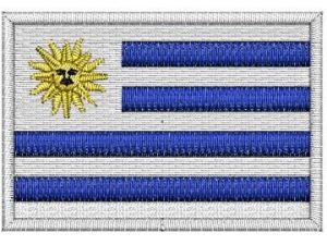 Nášivka Uruguayská vlajka | 6 x 4 cm, 7,5 x 5 cm